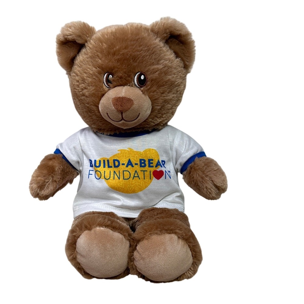 Build-A-Bear Workshop Foundation Teddy Bear Brown Plush with T-Shirt 2023